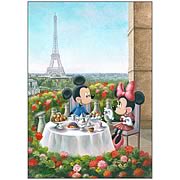Mickey and Minnie Mouse Les Macarons Canvas Giclee Print